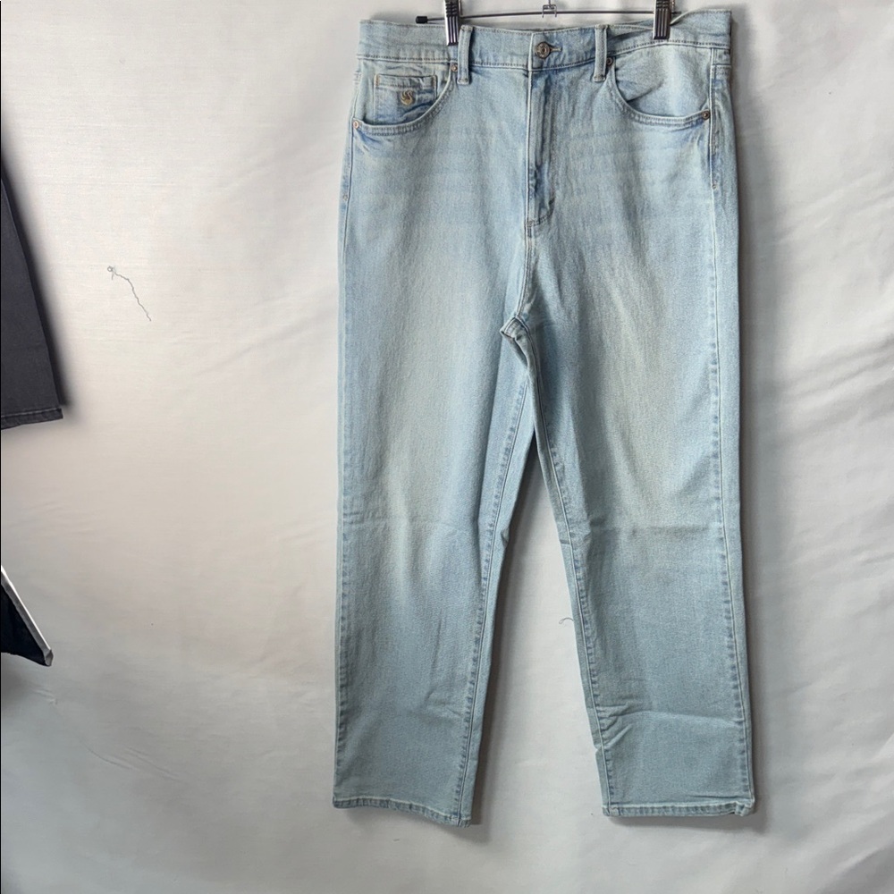 Light Blue Women's Straight Leg Jeans
